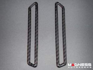 Alfa Romeo Giulia Front Pillar Air Vent Cover Trim Kit - Carbon Fiber - Flexible / Self Adhesive 